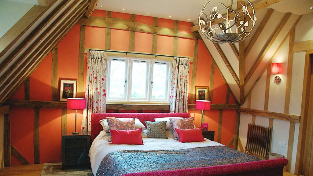 Contemporary Farmhouse Bedroom in Suffolk